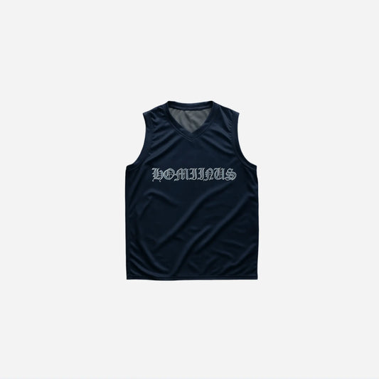 Recycled unisex basketball jersey Hominus Denim