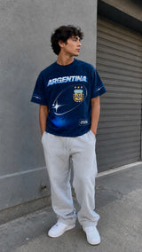 Argentina 2026 Oversized Graphic Tee – Vintage Y2K Football Shirt Archived Memories