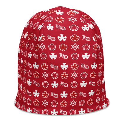 All-Over Print Beanie Hominus Denim