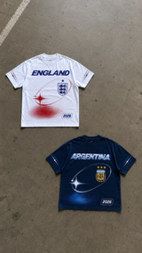 Argentina 2026 Oversized Graphic Tee – Vintage Y2K Football Shirt Archived Memories