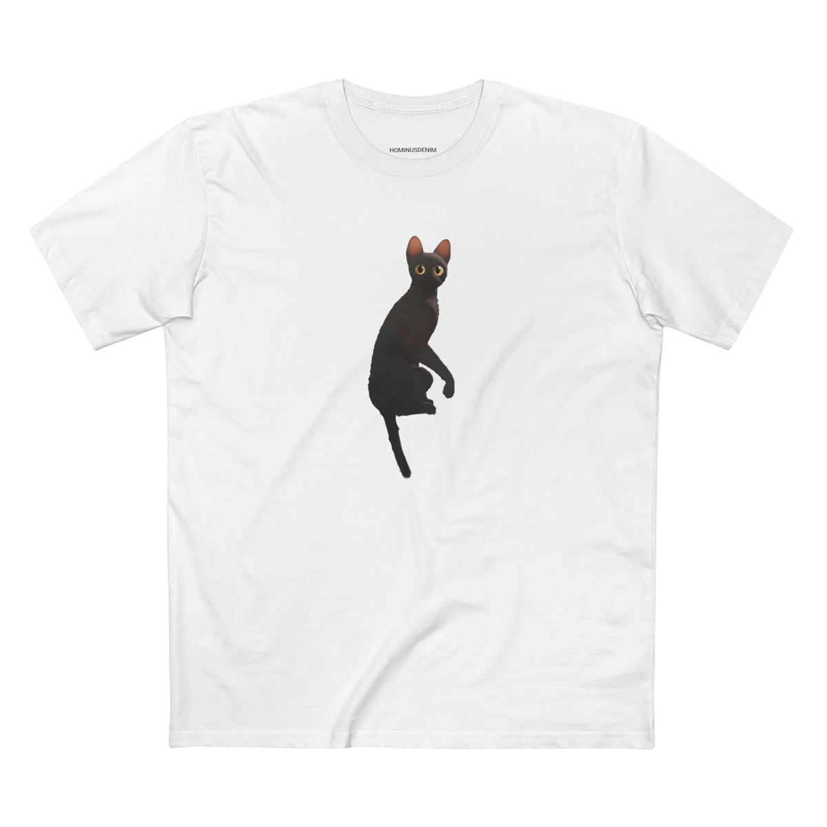 Black Cat Graphic Tee Printify