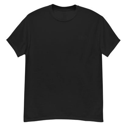 Black Embroidered Hominus Denim Numeric Star Logo Tee Hominus Denim