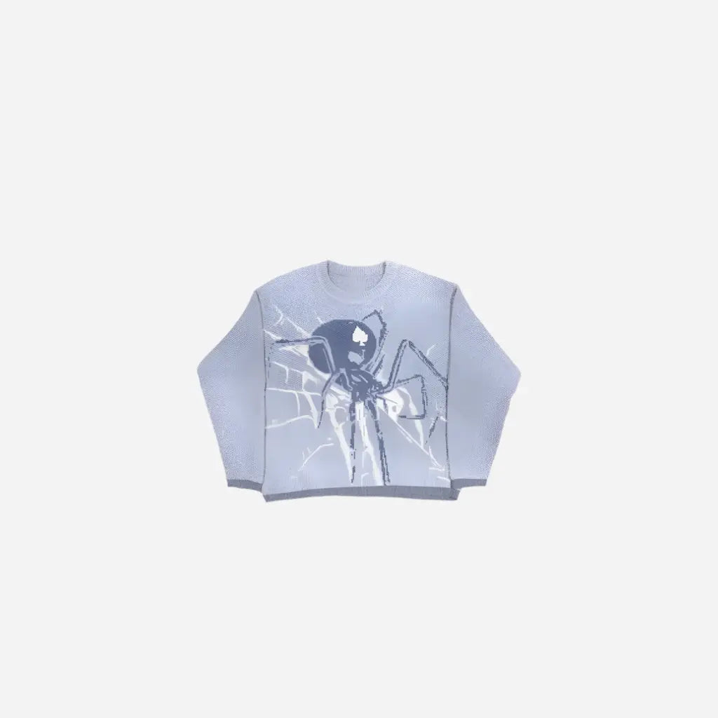 Blue Y2K Spider Knit Hominus Denim