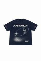 France 2026 Oversized Graphic Tee – Vintage Y2K Football Shirt Archived Memories