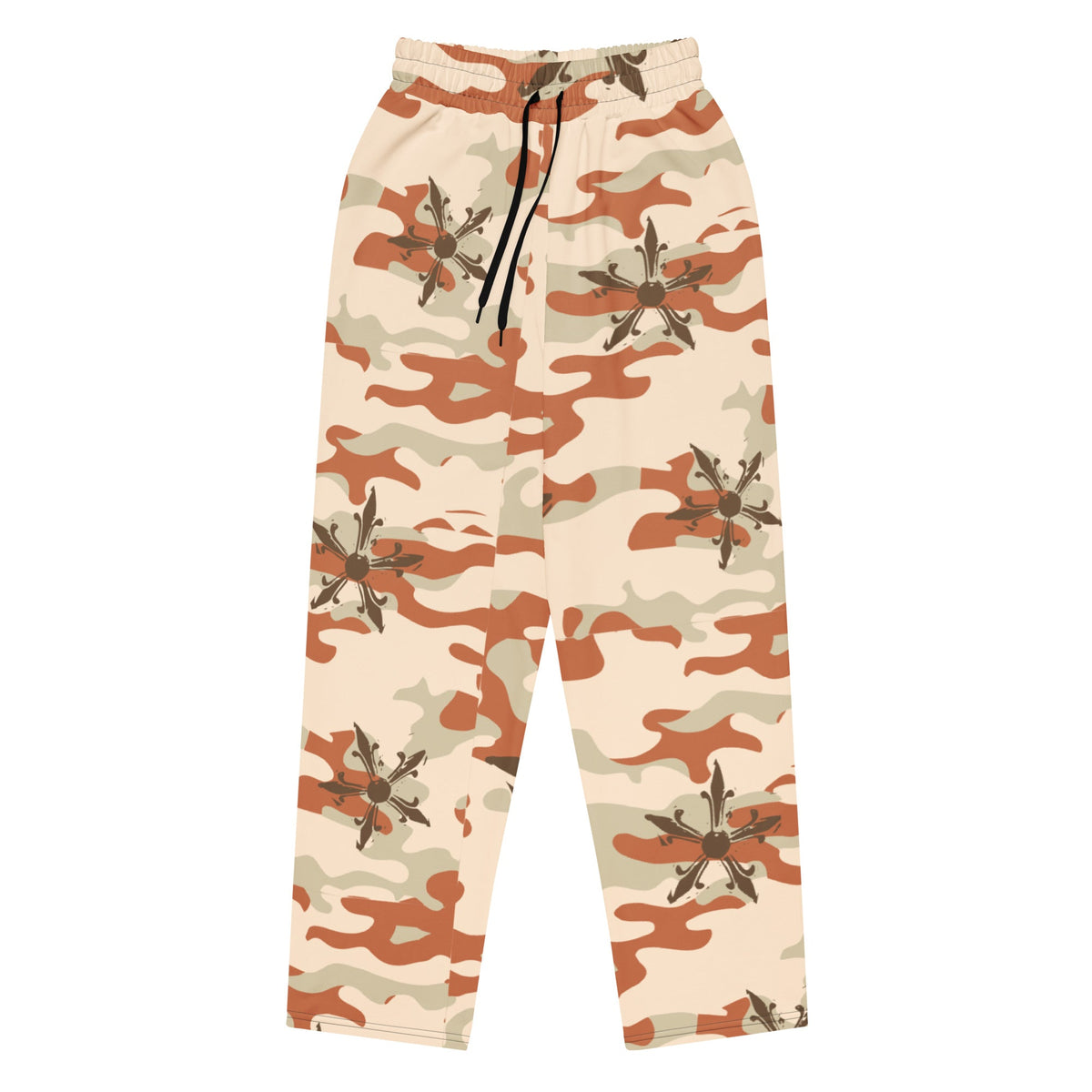 Camo Gothic Logo Pattern Baggy Sweatpant - Hominus Denim