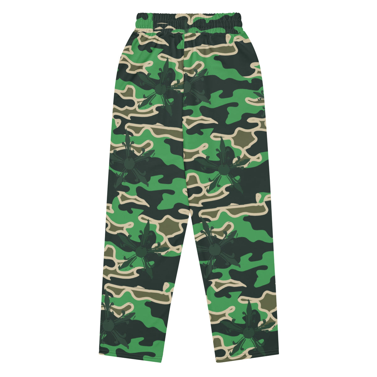 Camo Gothic Logo Pattern Baggy Sweatpant - Hominus Denim