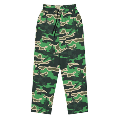 Camo Gothic Logo Pattern Baggy Sweatpant - Hominus Denim