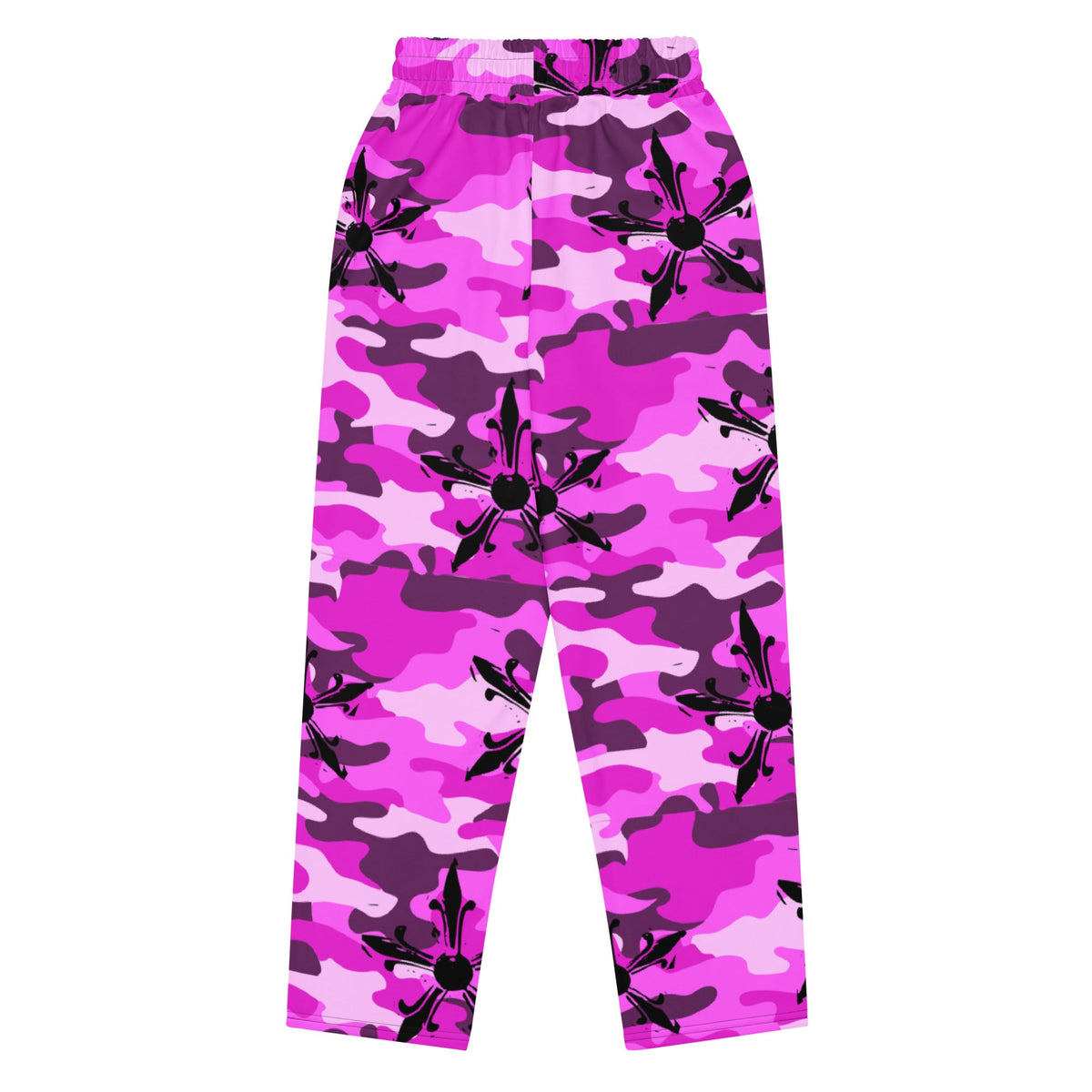 Camo Gothic Logo Pattern Baggy Sweatpant - Hominus Denim