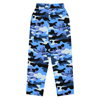 Camo Gothic Logo Pattern Baggy Sweatpant - Hominus Denim