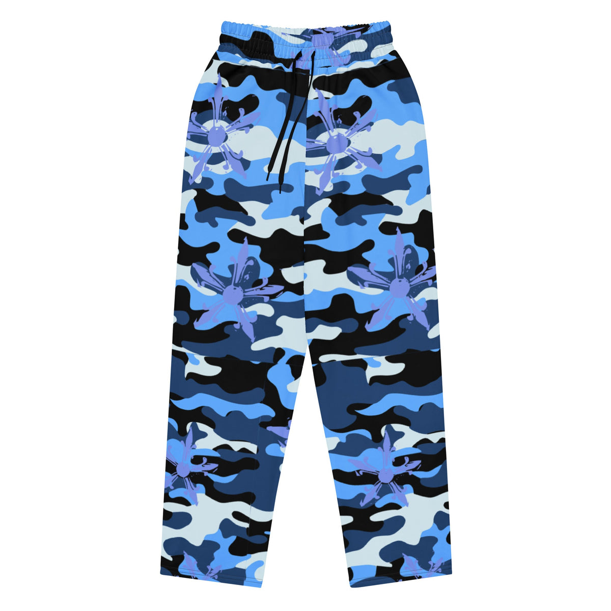 Camo Gothic Logo Pattern Baggy Sweatpant - Hominus Denim