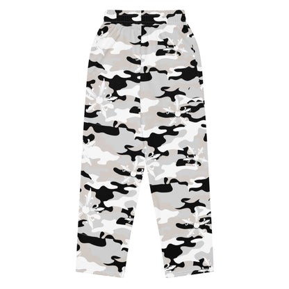 Camo Gothic Logo Pattern Baggy Sweatpant - Hominus Denim