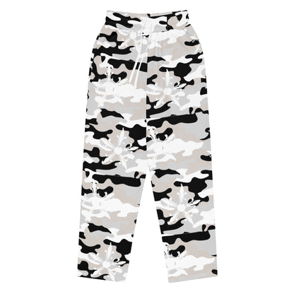 Camo Gothic Logo Pattern Baggy Sweatpant - Hominus Denim