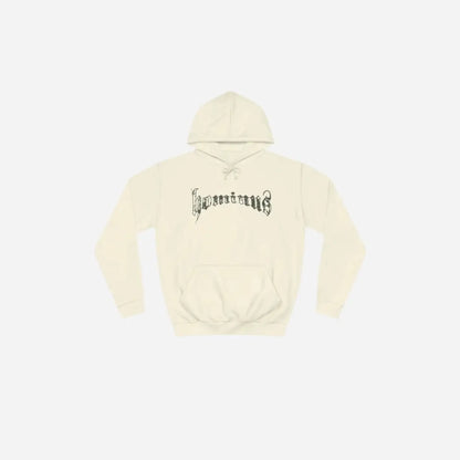 Casual Hominus Denim Gothic Logo Hoodie Printify