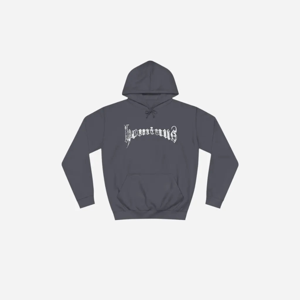 Casual Hominus Denim Gothic Logo Hoodie Printify