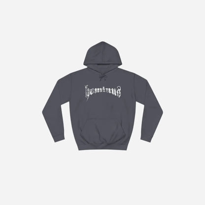 Casual Hominus Denim Gothic Logo Hoodie Printify
