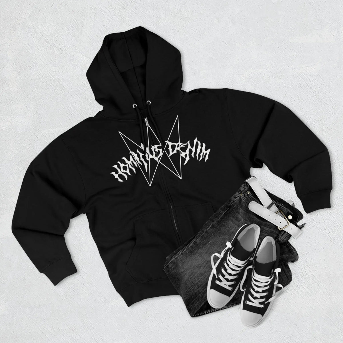 HOMINUSDENIM ZIP HOODIE 001 - Hominus Denim