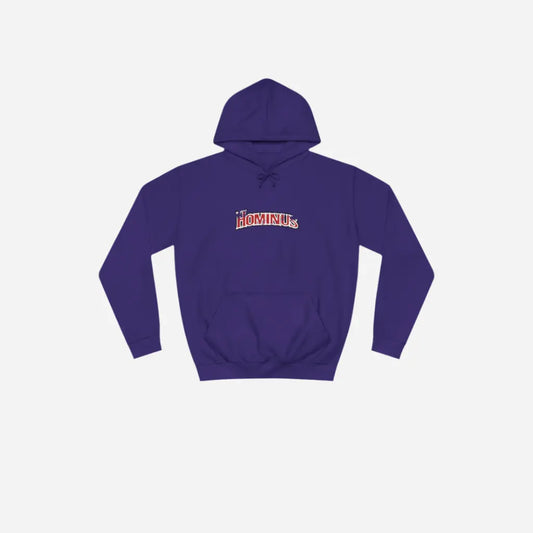Hominus Denim BW Destroyed Logo Hoodie Printify