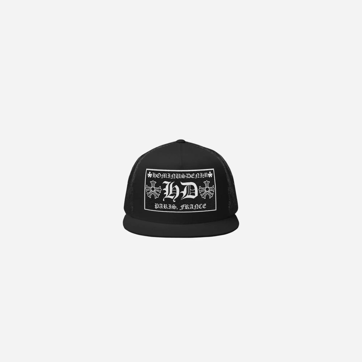 Hominus Denim HD Paris Black Trucker Hat Hominus Denim