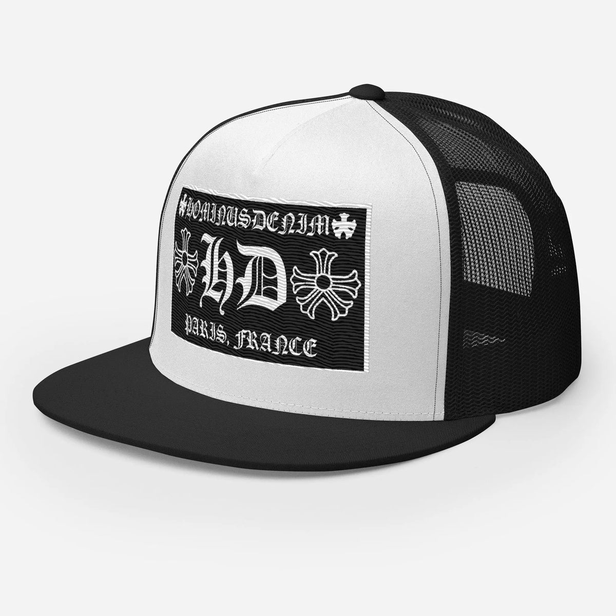 Hominus Denim HD Paris Black Trucker Hat Hominus Denim