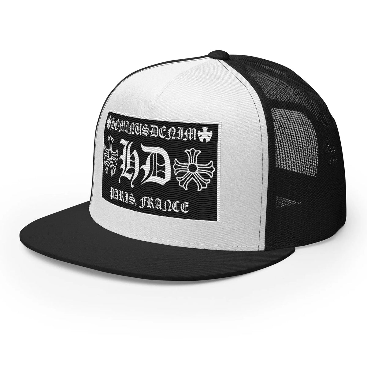 Hominus Denim HD Paris Black Trucker Hat Hominus Denim