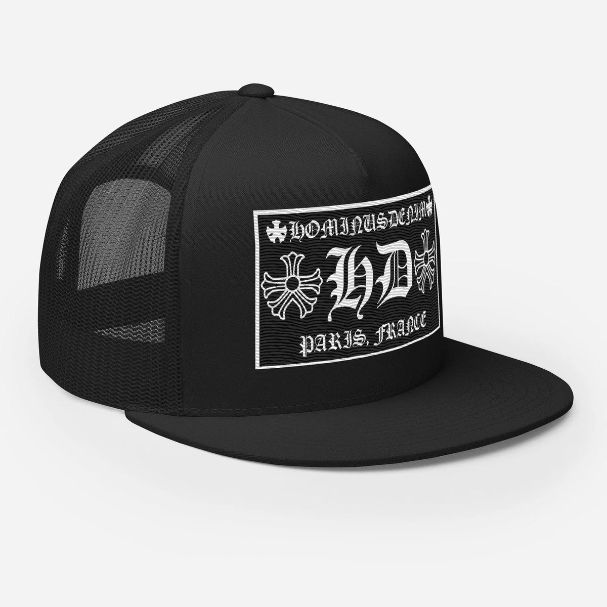 Hominus Denim HD Paris Black Trucker Hat Hominus Denim