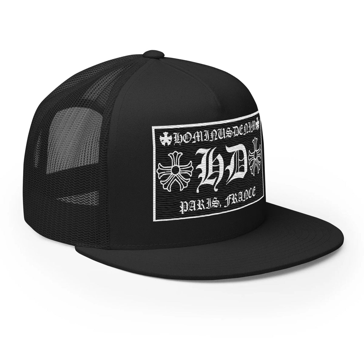 Hominus Denim HD Paris Black Trucker Hat Hominus Denim