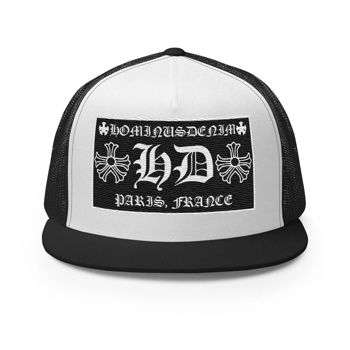 Hominus Denim HD Paris Black Trucker Hat Hominus Denim