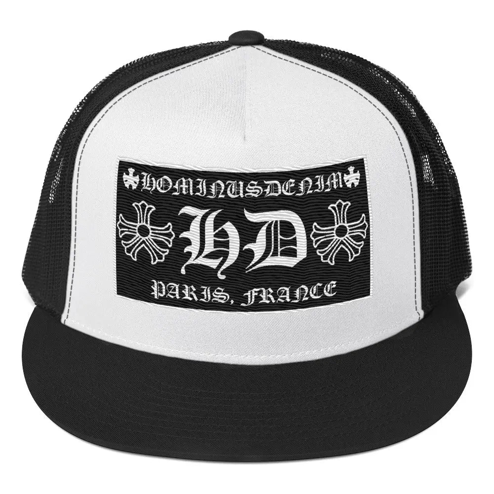 Hominus Denim HD Paris Black Trucker Hat Hominus Denim