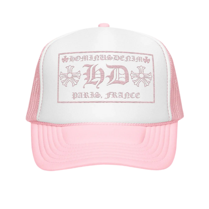 Hominus Denim HD Paris Pink Trucker Hat Hominus Denim