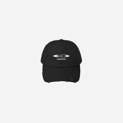 Hominus Denim Logo Distressed Cap Printify