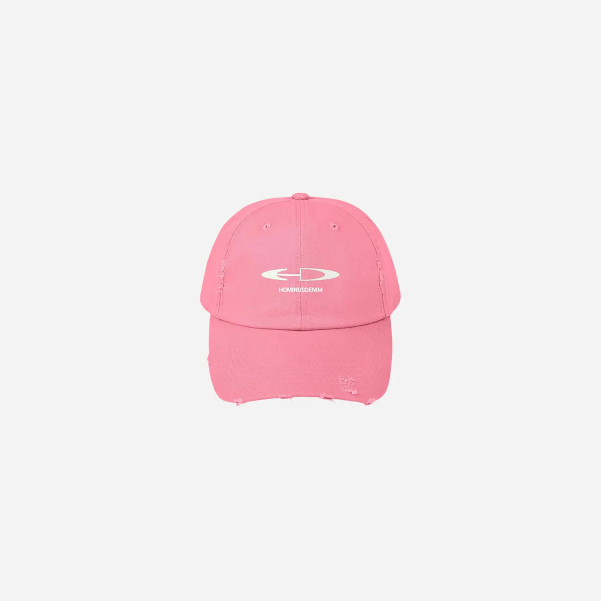 Hominus Denim Logo Distressed Cap Printify