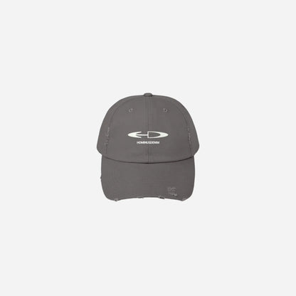 Hominus Denim Logo Distressed Cap Printify