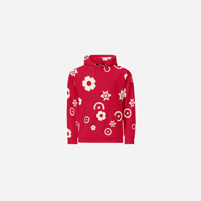 Hominus Denim Pattern Flower Hoodie Hominus Denim