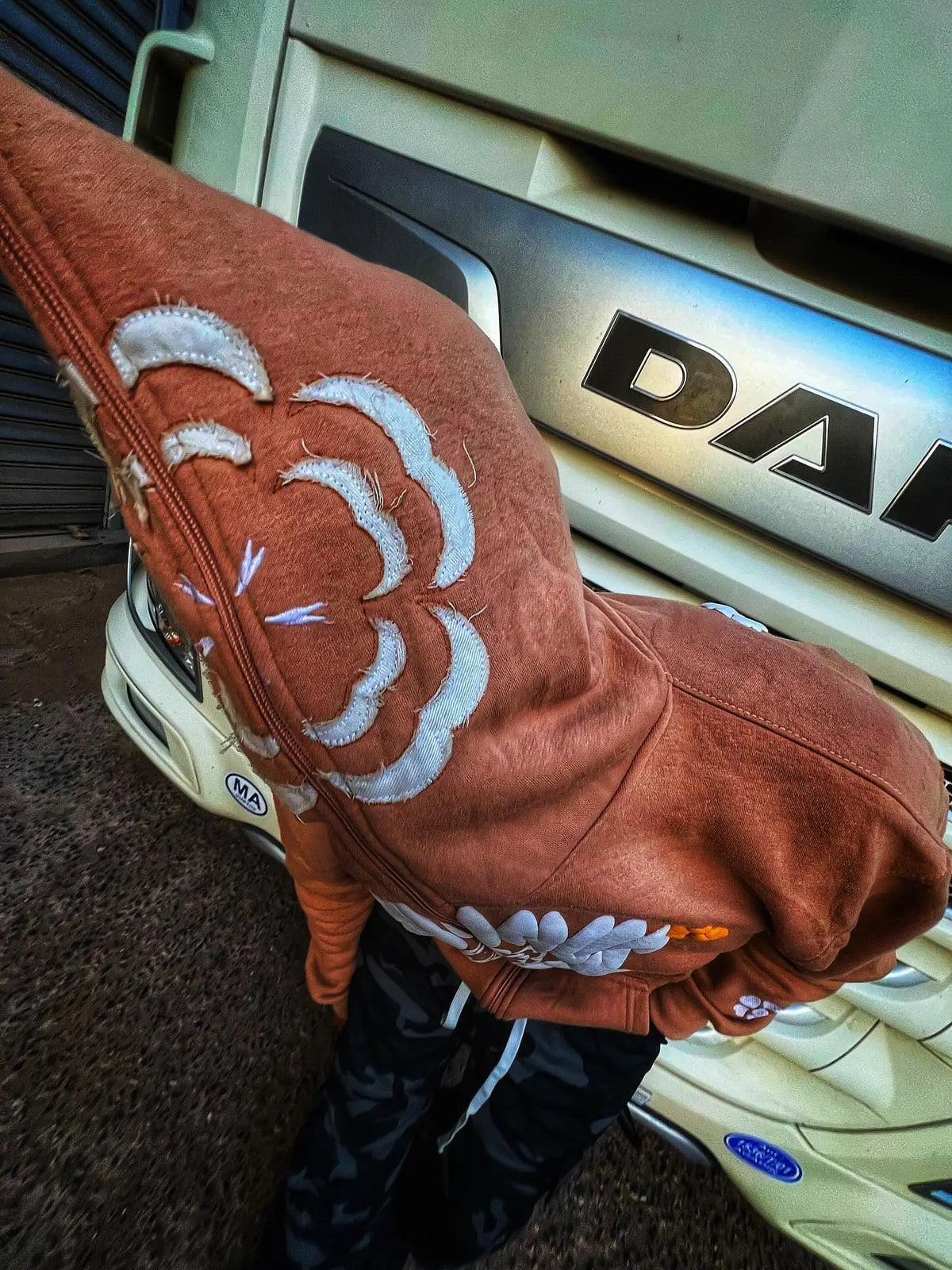 Hominus Denim Y2K Logo Zip Hoodie Hominus Denim