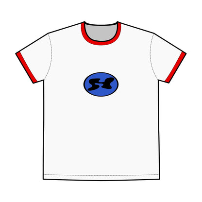 Men's Ringer Tee with Bold Logo - Classic Casual Wear Printify