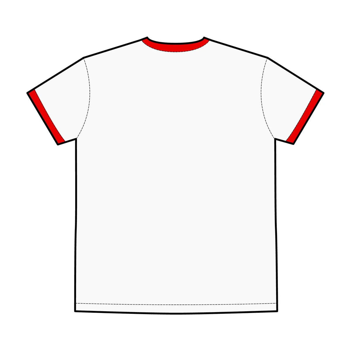 Men's Ringer Tee with Bold Logo - Classic Casual Wear Printify