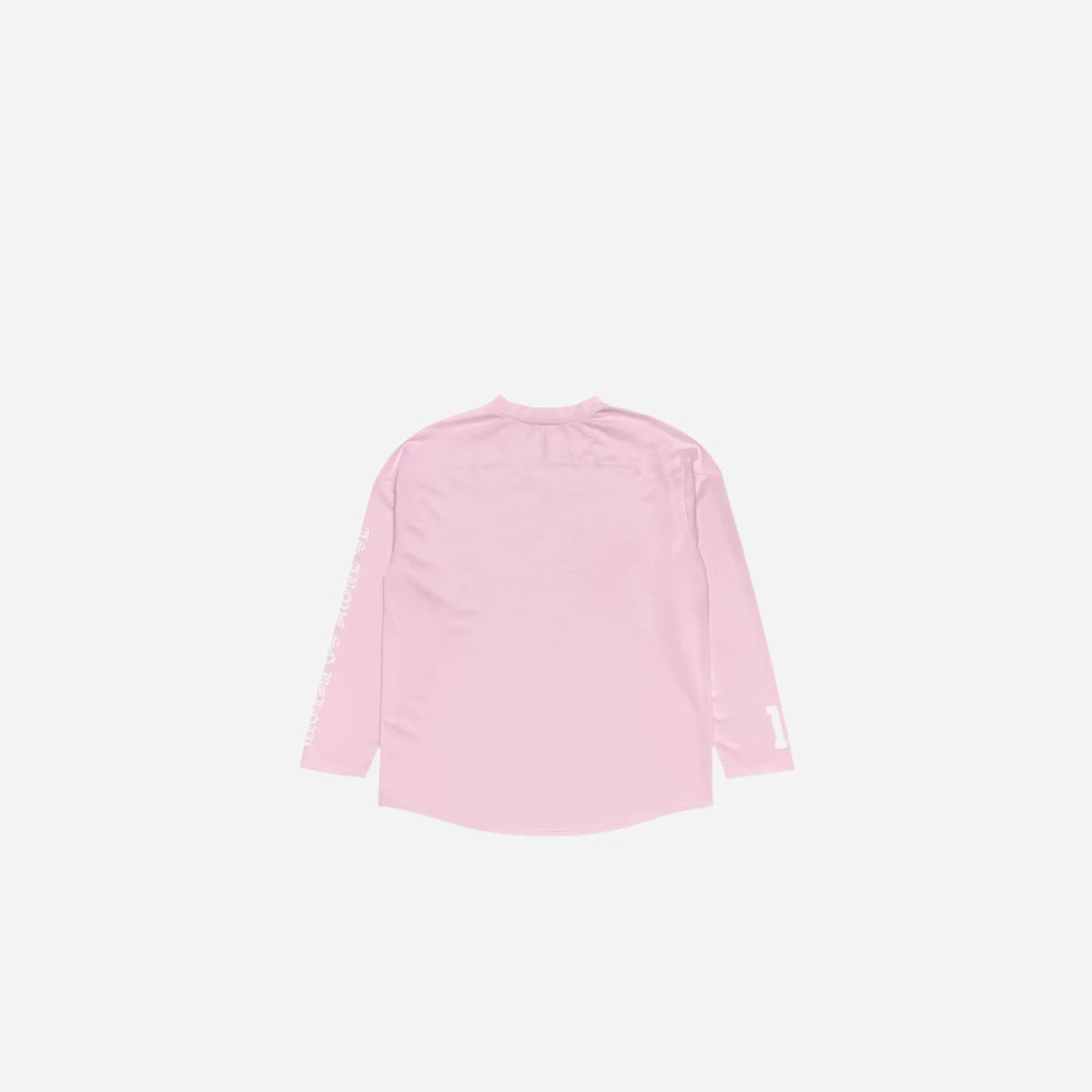 Pink Gothic Letter Long Sleeves Jersey Hominus Denim