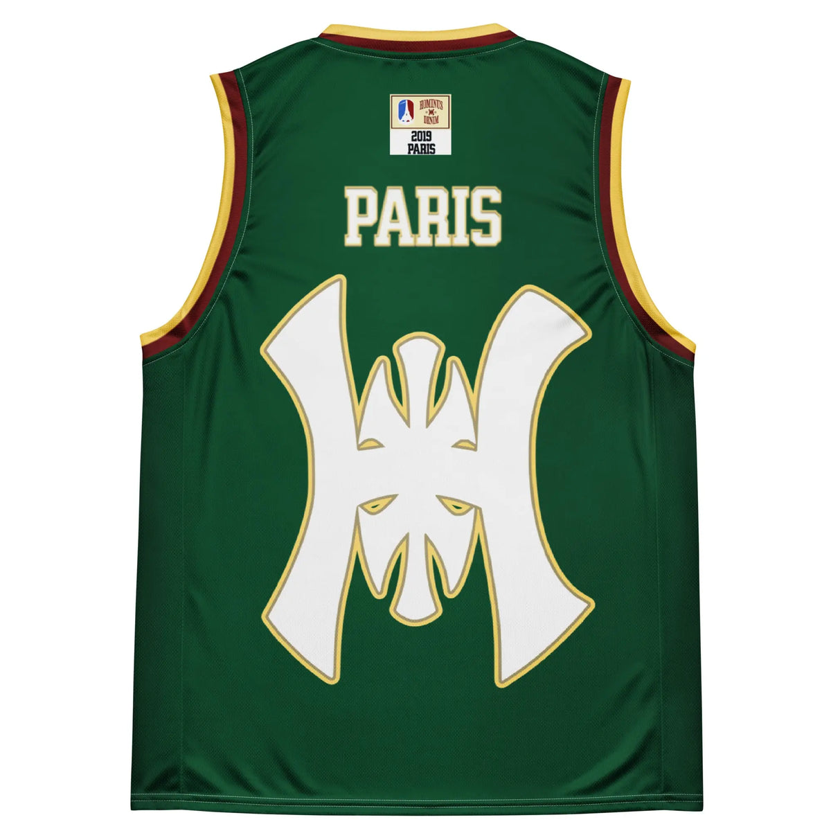 Recycled unisex basketball jersey Hominus Denim