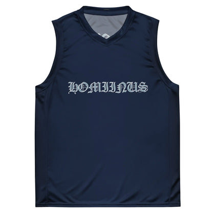 Recycled unisex basketball jersey Hominus Denim