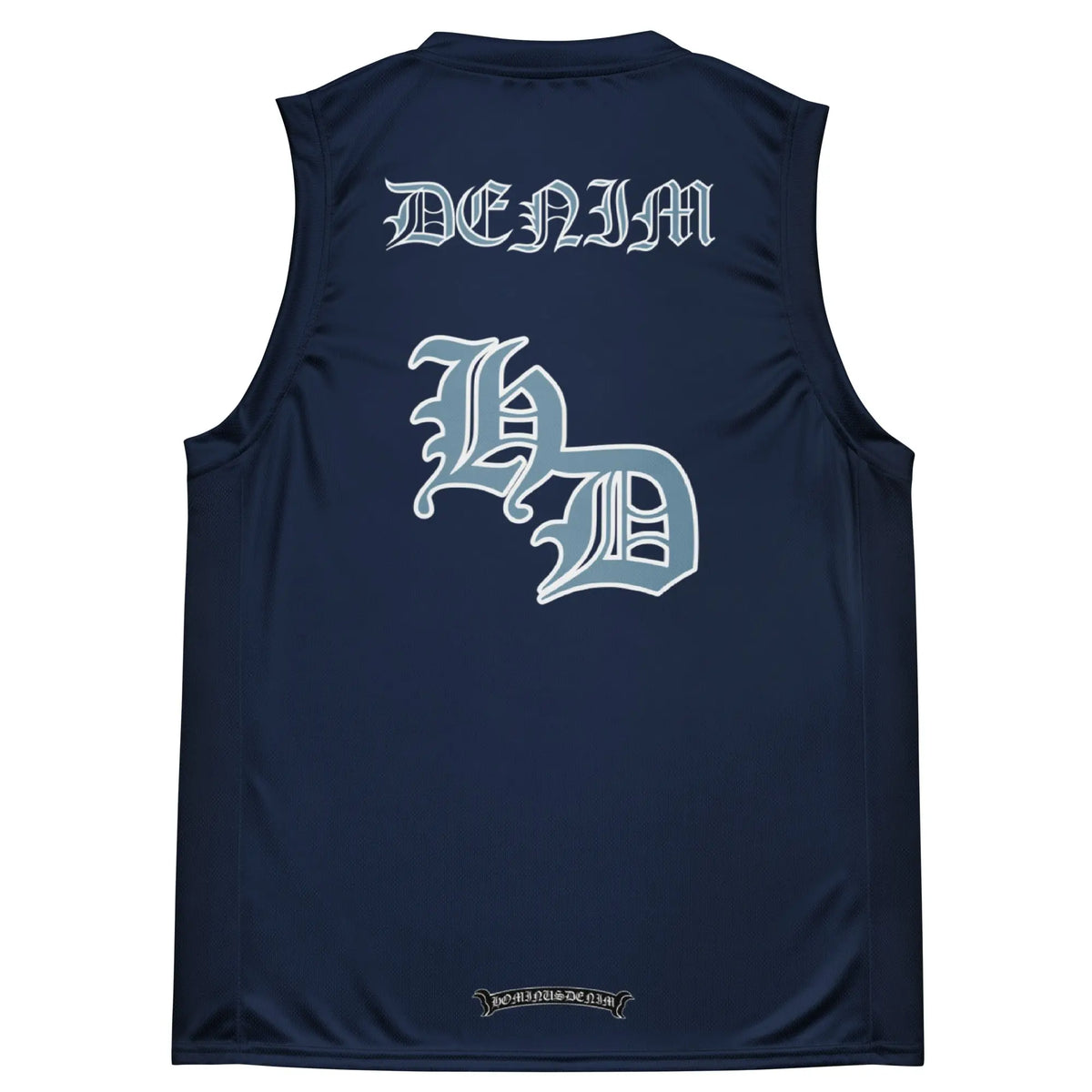 Recycled unisex basketball jersey Hominus Denim