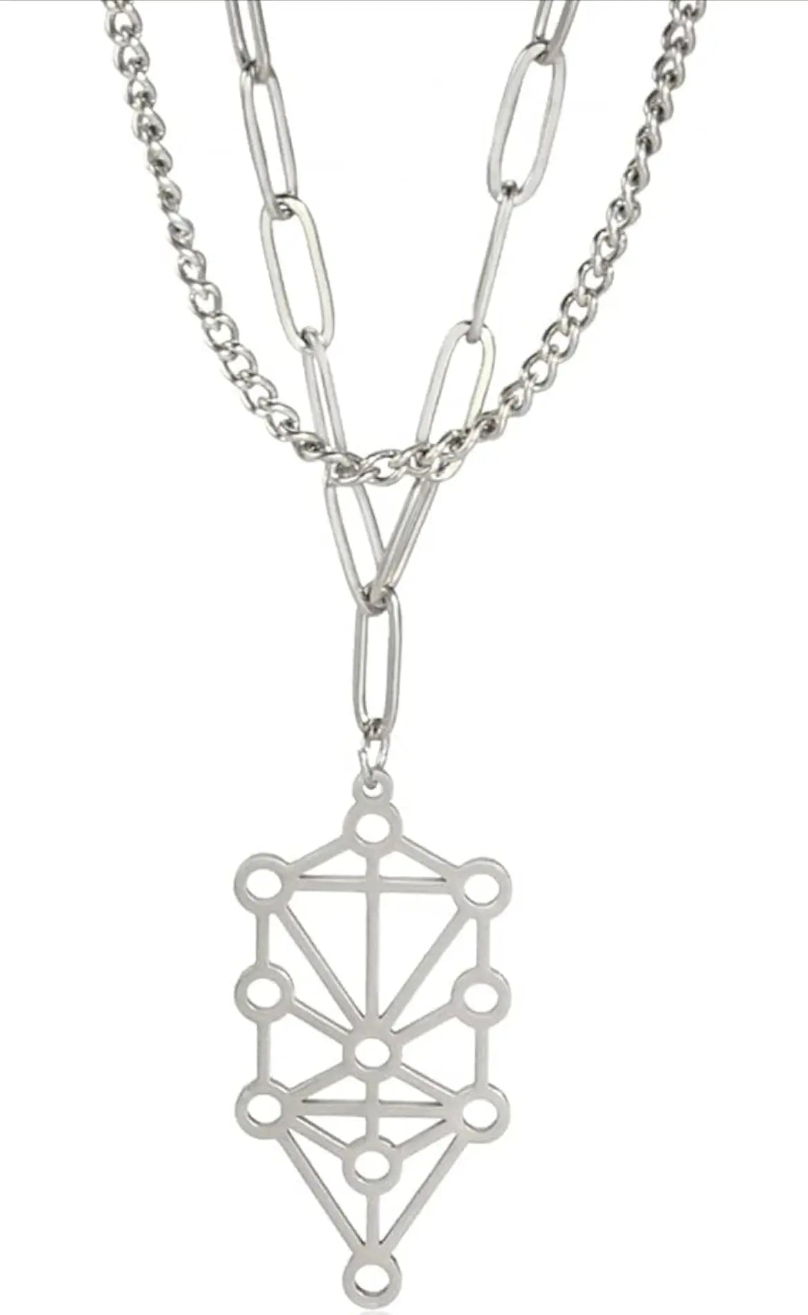 Sephiroth Tree of Life Necklace Stainless Steel - Hominus Denim