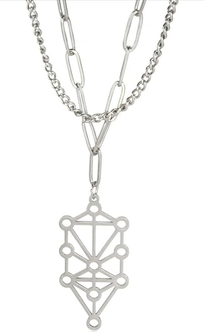Sephiroth Tree of Life Necklace Stainless Steel - Hominus Denim