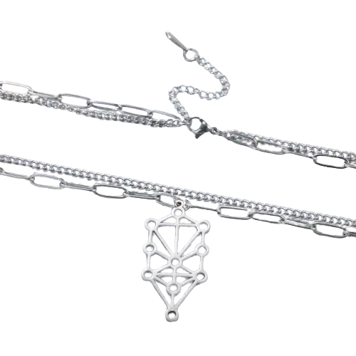 Sephiroth Tree of Life Necklace Stainless Steel - Hominus Denim