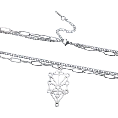 Sephiroth Tree of Life Necklace Stainless Steel - Hominus Denim