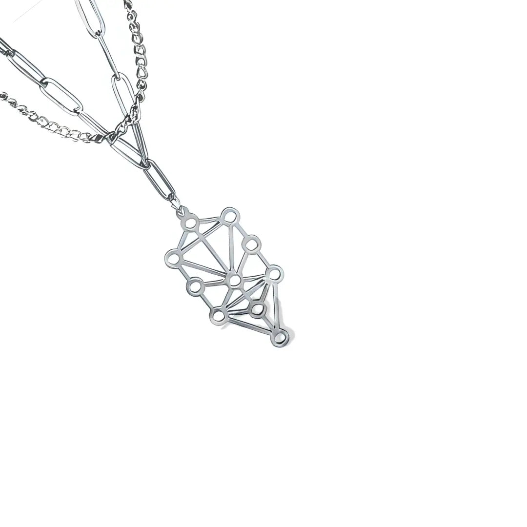Sephiroth Tree of Life Necklace Stainless Steel - Hominus Denim