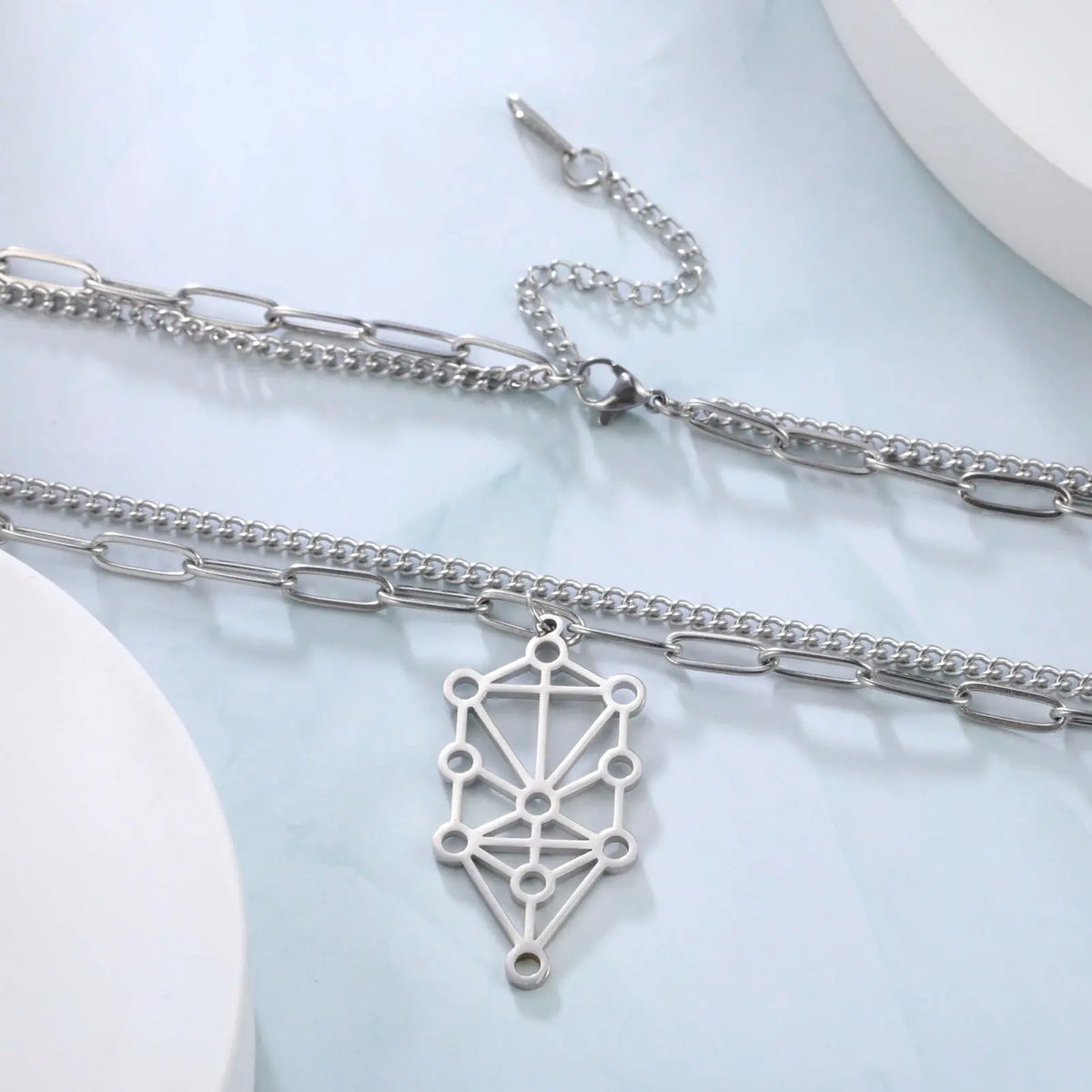 Sephiroth Tree of Life Necklace Stainless Steel - Hominus Denim