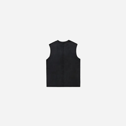 Vintage Lip Print Washed Tank Top Hominus Denim