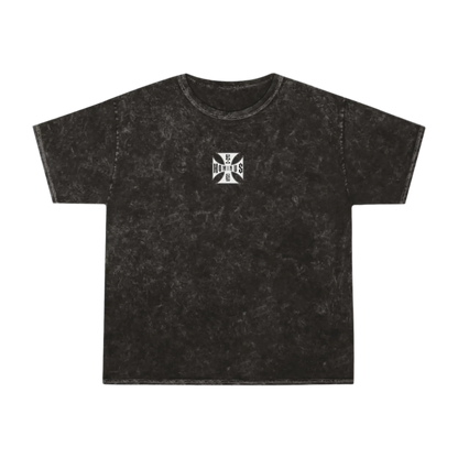 Washed Hominus Crew Cross Logo Tee Printify