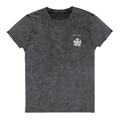 Washed Hominus Gothic Flower Logo Tee Hominus Denim