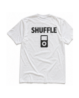 Archived Memories Shuffle iPod Era oversized white graphic T-shirt back view